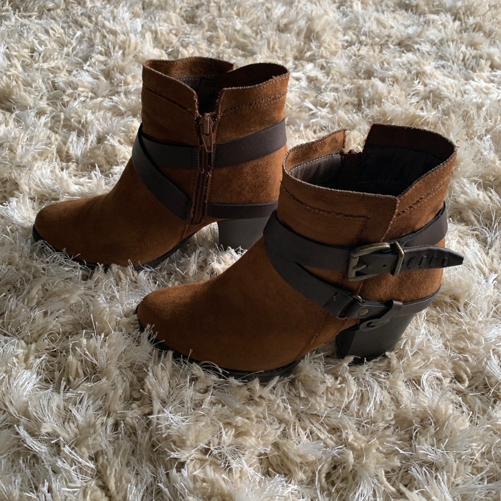 Brown Ankle Booties - Picture 3 of 4